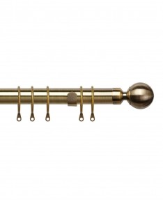 Curtain Pole Pristine Ball Antique Brass