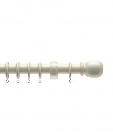 Curtain Pole Victory Wood White